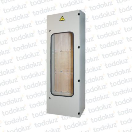 Gabinete Ext Metal p/ 6 Medidores Monof/Trif Beige Cominsa