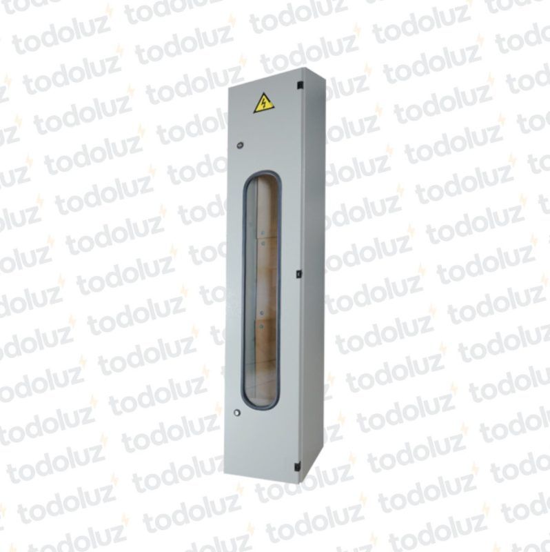 Gabinete Ext Metal p/ 3 Medidores Monof/Trif Beige Cominsa