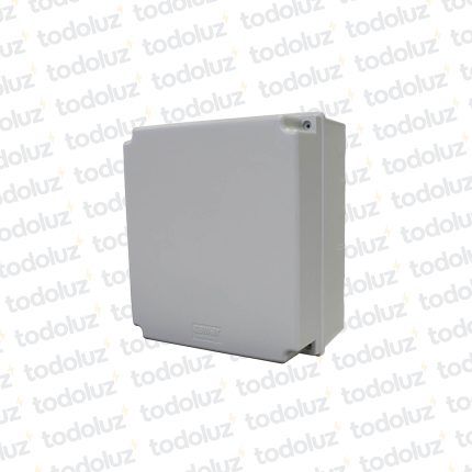 Caja de Paso Ext Plastico 210x185x160mm c/ Tapa IP44 Gris