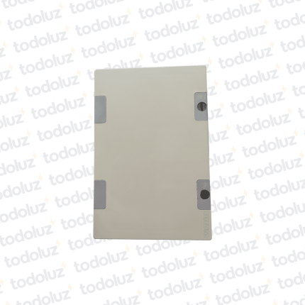 Gabinete Ext Plastico 300x200x200mm Gris IP65 c/ Placa de Montaje Tapa Opaco