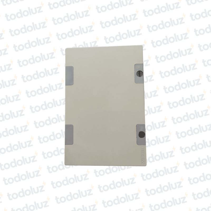 Gabinete Ext Plastico 300x200x200mm Gris IP65 c/ Placa de Montaje Tapa Opaco