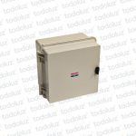 Gabinete Ext Plastico 285x298x183mm Beige IP65 c/ Placa de Montaje Tapa Opaco