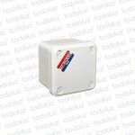 Caja de Paso Ext Plastico 98x98x77mm Blanco c/ Tapa IP65 T-Plast