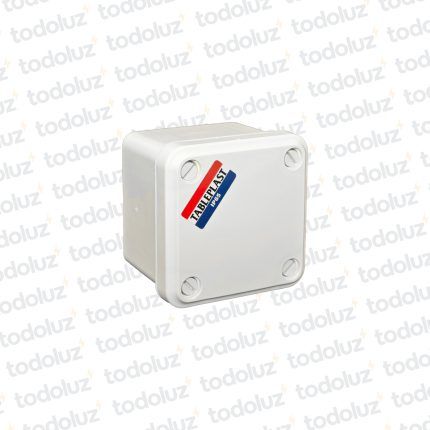 Caja de Paso Ext Plastico 98x98x77mm Blanco c/ Tapa IP65 T-Plast