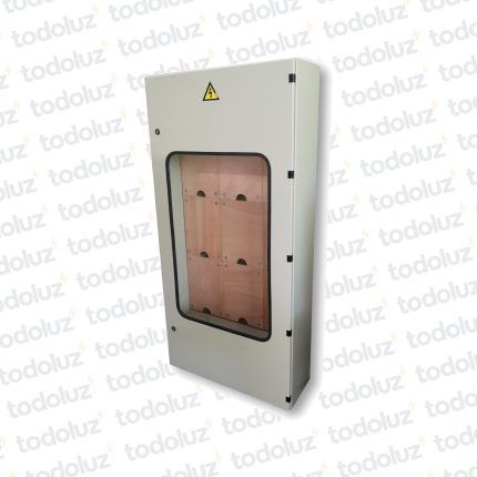 Gabinete Ext Metal p/ 9 Medidores Monof/Trif Beige Cominsa