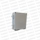 Gabinete Ext Plastico 190x150x110mm Gris IP66 c/ Placa de Montaje Tapa Opaco