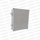 Gabinete Ext Plastico 250x200x130mm Gris IP66 c/ Placa de Montaje Tapa Opaco