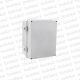 Gabinete Ext Plastico 300x300x150mm Gris IP68 c/ Placa de Montaje Tapa Opaco