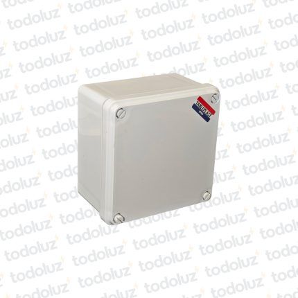 Caja de Paso Ext Plastico 168x168x97mm Blanco c/ Tapa IP65 T-Plast