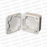Caja de Paso Ext Plastico 118x118x112mm Blanco c/ Tapa IP65 T-Plast