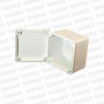 Caja de Paso Ext Plastico 168x168x122mm Blanco c/ Tapa IP65 T-Plast