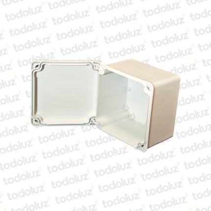 Caja de Paso Ext Plastico 168x168x122mm Blanco c/ Tapa IP65 T-Plast