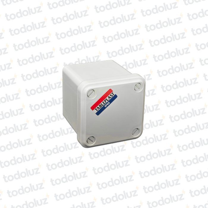 Caja de Paso Ext Plastico 118x118x87mm Blanco c/ Tapa IP65 T-Plast
