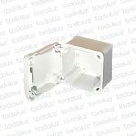 Caja de Paso Ext Plastico 118x118x87mm Blanco c/ Tapa IP65 T-Plast