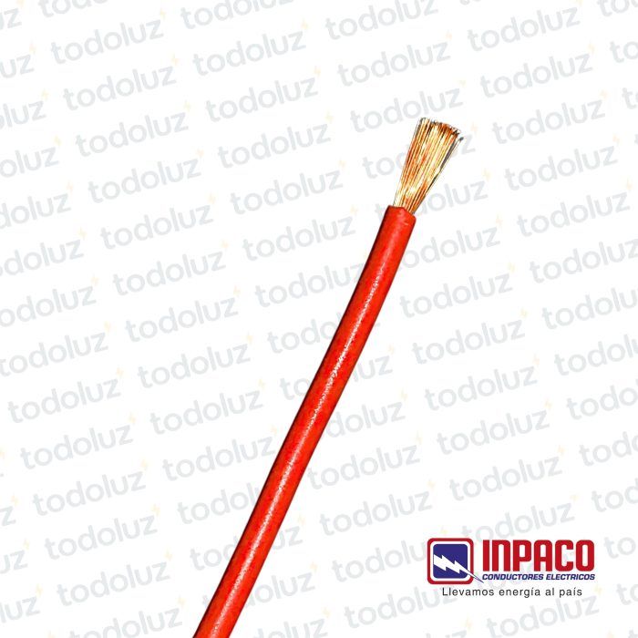 Cable Multifilar 2.5mm² Rojo 750V Antillama (x.1metro) Inpaco