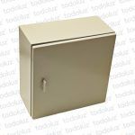 Gabinete Ext Metal 400x400x200mm Beige IP66 c/ Placa de Montaje Myl
