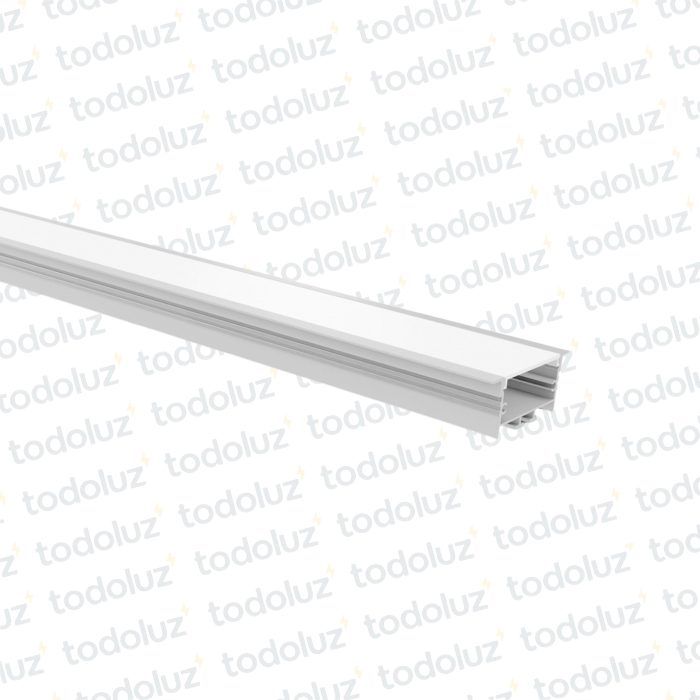 Perfil de Embutir Aluminio Blanco p/Cinta LED 62x25mm (x.Tira/3M)