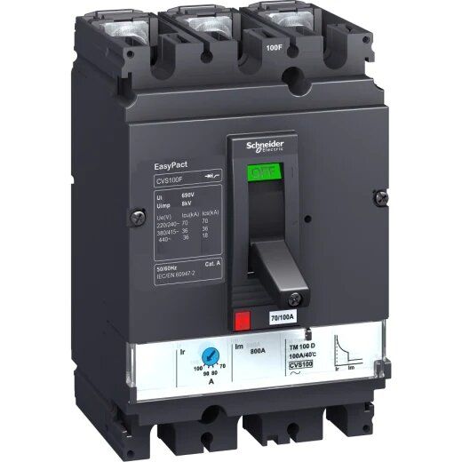 Interruptor Automatico en Caja Moldeada Regulable 3P 200A 25ka 380Vac Schneider