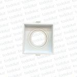 Spot Semi Embutir Cuadrado Blanco MR16 1*GU10 (52.239)
