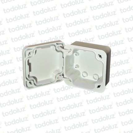 Caja de Paso Ext Plastico 98x98x57mm Blanco c/ Tapa IP65 T-Plast