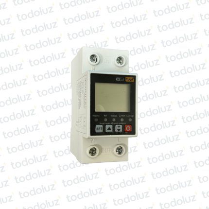 Protector de Tension/Corriente Digital Wifi Smart 2P 63A 220Vac Sist. Din