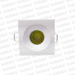 Spot Emb. Mini Cuad. Blanco Led 3W 6500°k (45x45mm) (52.169)