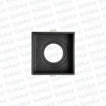 Spot Semi Embutir Cuadrado Negro MR16 1*GU10 (52.239)