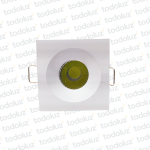 Spot Emb. Mini Cuad. Blanco Led 3W 3000°k (45x45mm) (52.169)