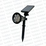 Spot Led c/ Jabalina 1.5W Calido c/ Panel Solar