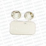 Luminaria de Emergencia 30W (2x15W) c/ 2 Faros Direccionables 220Vac 260x275x70mm