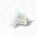 Aplique B. Cuadrada Det. Platil Cilindrico Movil Blanco 1*GU10 (50.498)