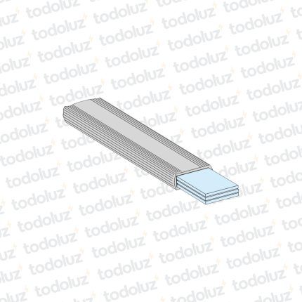 Barra de Cobre Flexible Aislada 32x8mm 630A (x.tira/1800mm)