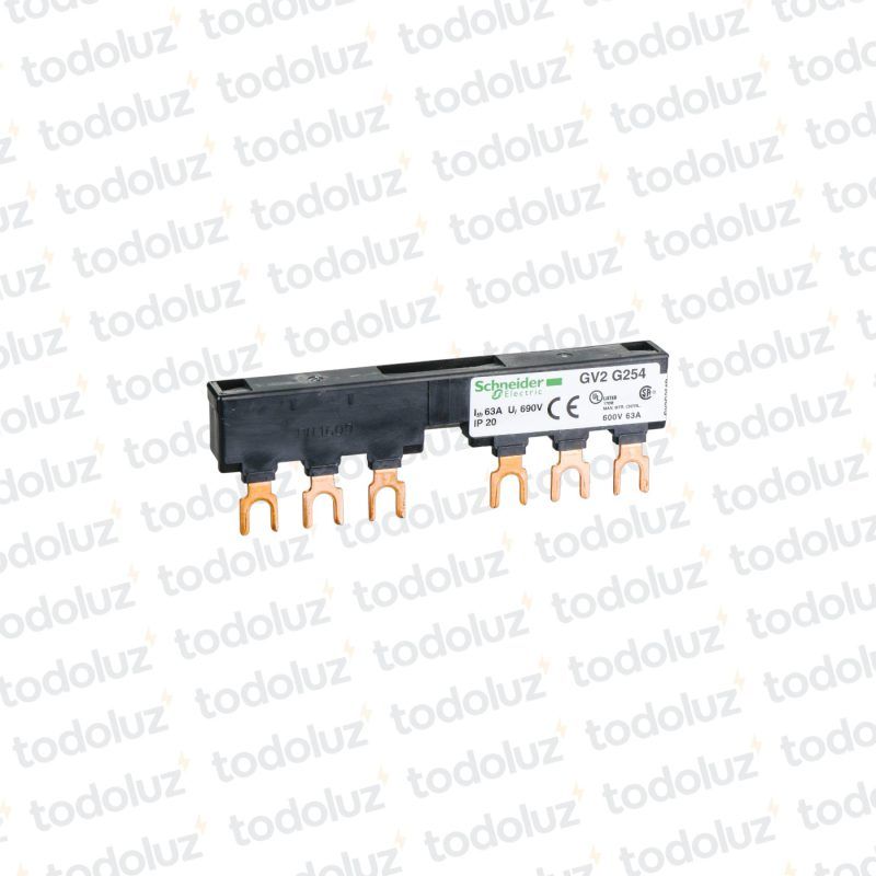 Peine de Conexion p/ Guardamotor GV2 Tripolar 6 Horquillas 63A 600V Schneider
