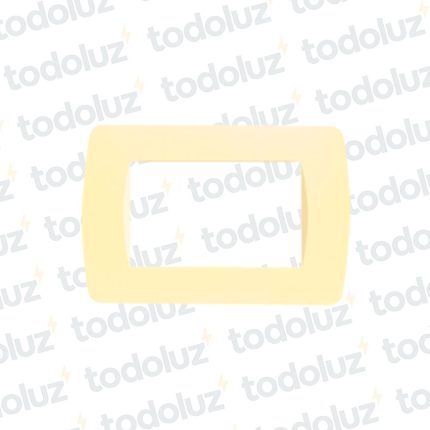 Placa 3 Modulos 2x4 Amarillo Claro Loft Conatel (LIQUIDACION)