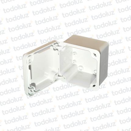 Caja de Paso Ext Plastico 118x118x87mm Blanco c/ Tapa IP65 T-Plast