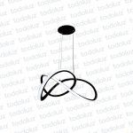 Colgante Lazo Negro Led Incorp. 30W 2400lm 3000°K (54.699)