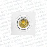 Spot Emb. Mini Cuad. Movil. Blanco Led 3W 3000°k (60x60mm)