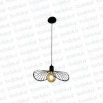 Colgante Estilo Vintage Pantalla Ondulada 1*E27 (54.1044)