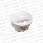 Caja de Paso Ext Plastico Red 80x50mm Blanco c/ Tapa IP44