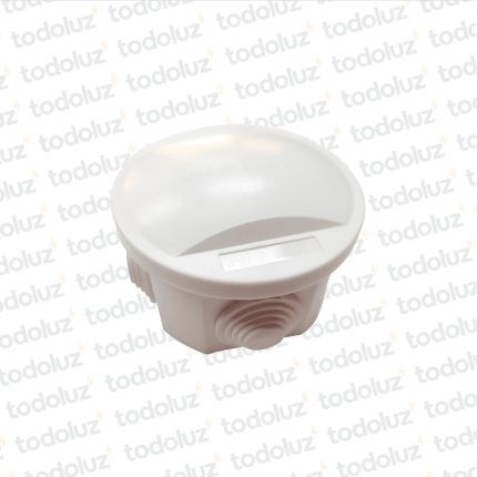 Caja de Paso Ext Plastico Red 80x50mm Blanco c/ Tapa IP44