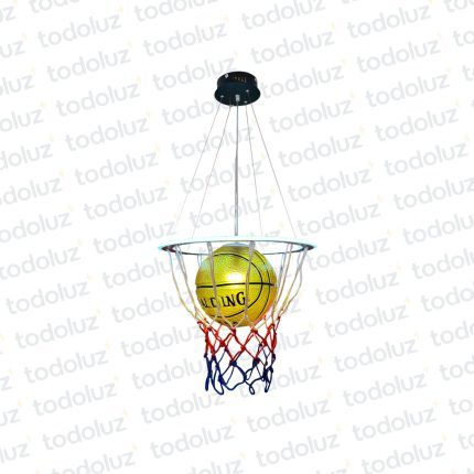 Colgante Arco Basketball Negro Led Incorp. Triple Tono (54.1047)