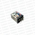 Mini Rele Enchufable c/ Led 230Vac 4P NO/NC