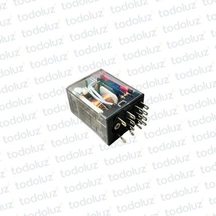 Mini Rele Enchufable c/ Led 230Vac 4P NO/NC