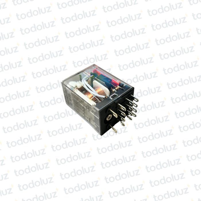 Mini Rele Enchufable c/ Led 230Vac 4P NO/NC