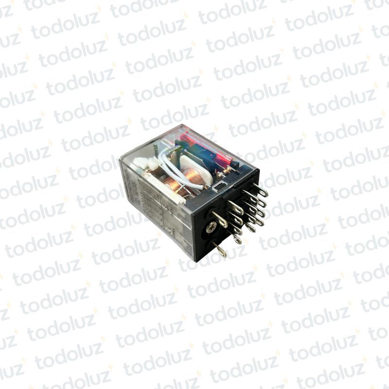 Mini Rele Enchufable c/ Led 230Vac 4P NO/NC