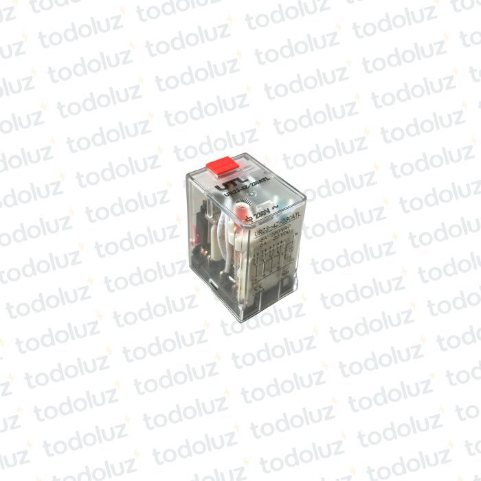 Mini Rele Enchufable c/ Led 230Vac 4P NO/NC