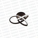 Plafon Lazo Negro Led Incorp. 16W 1200lm 3000°k 100-240V (51.166)