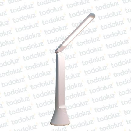 Luminaria Articulable Portatil Blanco Touch USB 5V 5w Dos en Uno Mesa+Linterna (56.169)