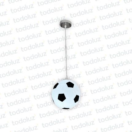 Colgante Vd. Diseño Pelota Blanco/Negro 1*E27 (54.1048)