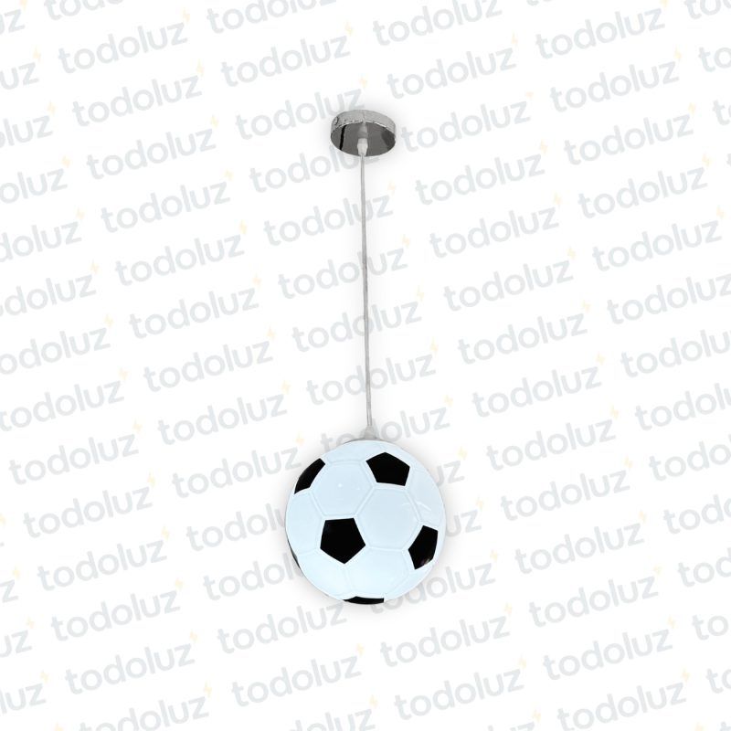 Colgante Vd. Diseño Pelota Blanco/Negro 1*E27 (54.1048)
